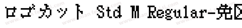 ロゴカット Std M Regular字体转换